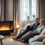 Sådan skaber du hygge med elektrisk pejs og gardiner i Helsingør