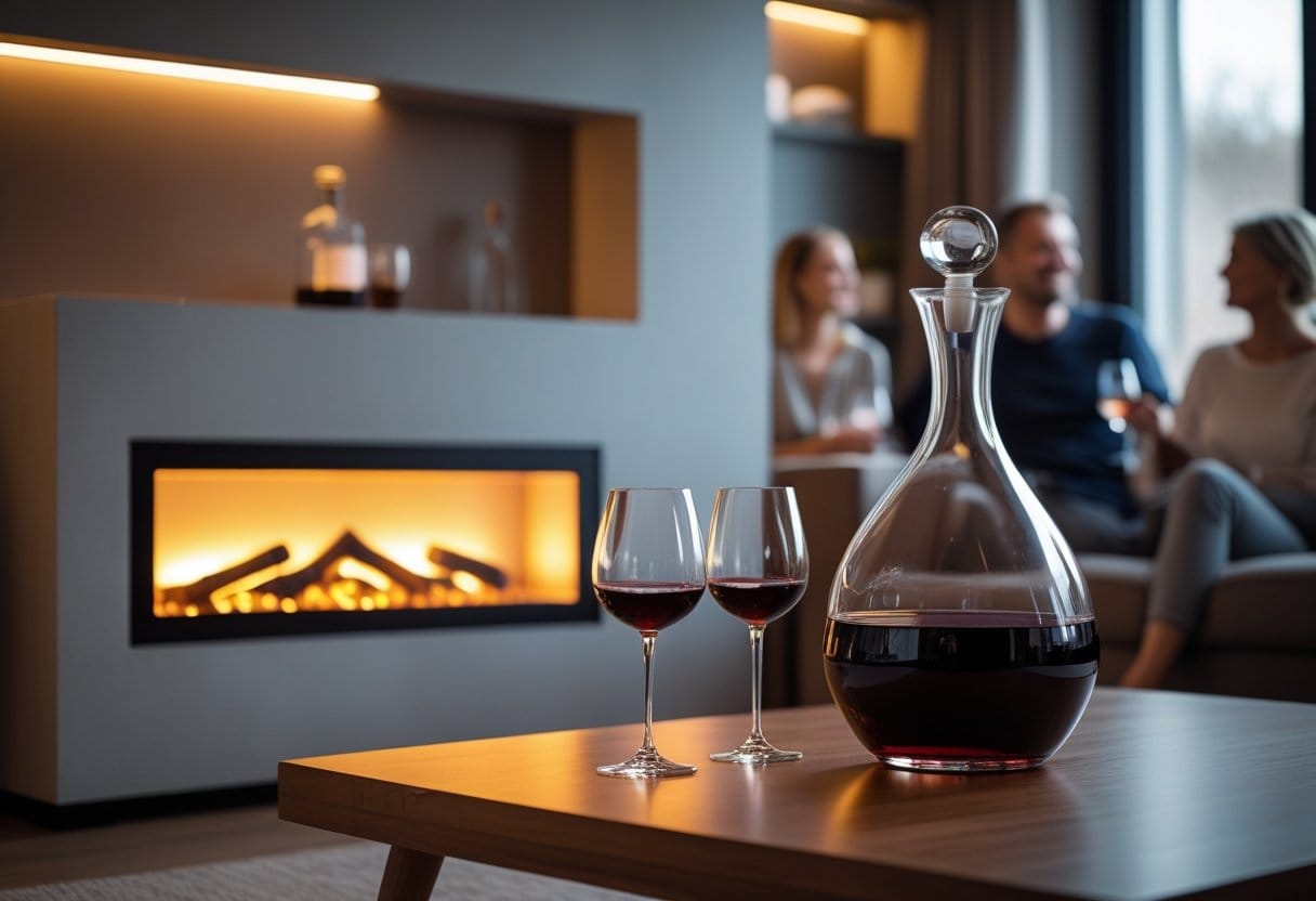 Read more about the article Skab hygge i hjemmet med en elektrisk pejs og en vinkaraffel til hjemmet